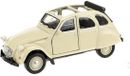 Welly Citroën 2CV modelauto - crème wit - 1:36