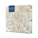 Paw decor Bloemenservetten, 20 stuks, papieren servetten, 33 x 33 cm, bloemenservetten, perfect voor feestjes en verjaardagen, tafeldecoratie, wegwerpservetten, roze pioenrozen