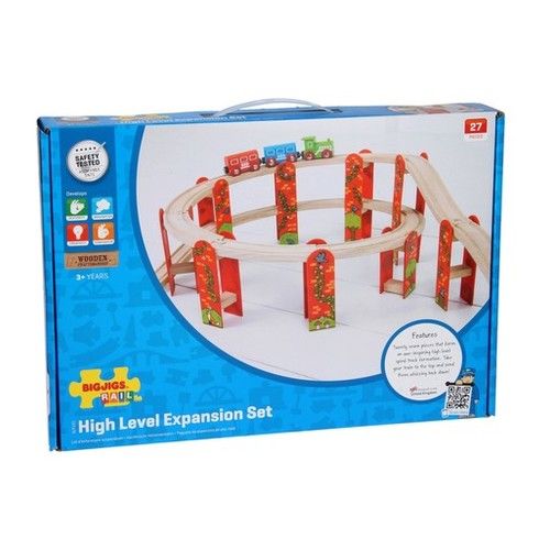 Bigjigs Toys houten rails viaduct uitbreidingsset