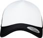 Flexfit - Foam Trucker Cap Curved Visor blk/wht/blk one size Pet - Zwart/Wit