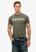 Superdry - T-shirt met Core-logo - Heren - T-shirts - S - Katoen - dark khaki