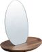 Spirella Houten Make-up Spiegel – Cosmeticspiegel van Hout met Afneembare Spiegel – Badkamerspiegel 21x14x20 cm