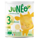 Junéo 3 Koemelk Baby's 10-36 Maanden Biologisch Melkpoeder 800g