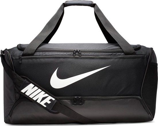 Nike Brasilia 9.5 Sporttas - Zwart, Wit
