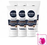 NIVEA MEN Gel pour le visage et la barbe sensible - 6 x 50 ml
