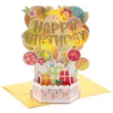 Hallmark Papieren Wonder Pop Omhooggaande Verjaardagskaart (Mylar Ballon Explosie)