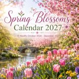 Spring Blossoms Calendar 2027: 15-Month October 2026 – December 27 | Floral Photography with Spacious Planning Pages