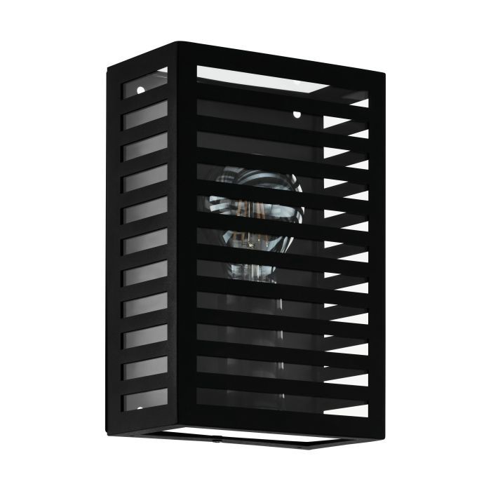 EGLO Alamonte 3 - Outdoor Wall Light - E27 - 26 cm - Black