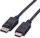 Roline DisplayPort Kabel DP - HDMI, M/M, zwart, 3 m