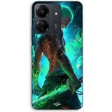 Maniacase Hoesje voor Xiaomi Redmi 13C 4G One Piece Zoro 3D Manga Anime Fanart