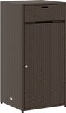 vidaXL Tuinkast 55x55x111 cm poly rattan bruin