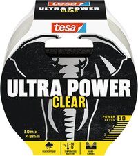 Tesa Ultra Power Clear reparatietape - 48 mm x 10 m - Transparant