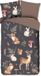 Pure dekbedovertrek herfst dieren - 1 persoons 140x200/220 cm - Multi - Microvezel
