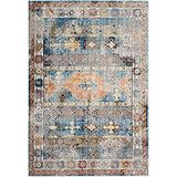 Safavieh Vloerkleed Yasmeen Blauw Stof Klassiek Rechthoekig 155 x 229 cm