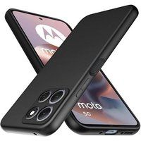 Motorola Coque pour Motorola Moto G56 5G - housse etui silicone gel fine + film ecran - NOIR