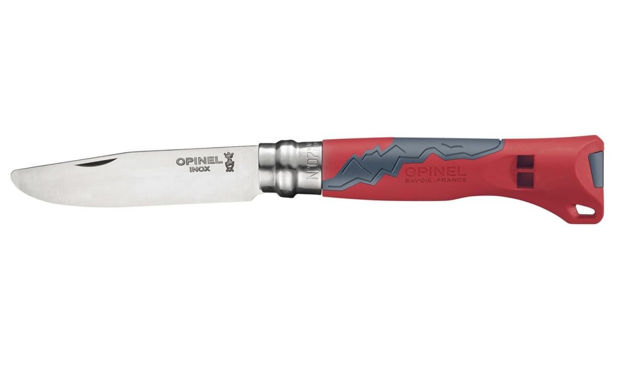 Opinel No.07 Outdoor Junior - Zakmes - RVS - Rood