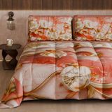 PETTI Artigiani Italiani Bedrukt winterdekbed 270 × 260 cm | Bloemen 06 11