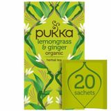 Pukka Biologische Thee Lemongrass Ginger - 3 x 20 stuks - Voordeelverpakking