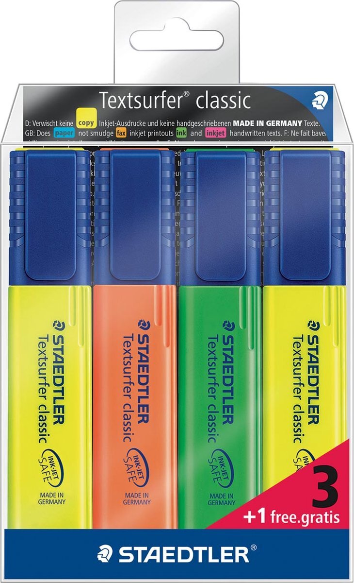 Staedtler Markeerstift 364 textsurfer 3+1 gratis | 10 stuks | 10 stuks