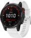 Strap-it Bracelet en silicone pour montre connectée - Convient pour Garmin Fenix 7 - Blanc