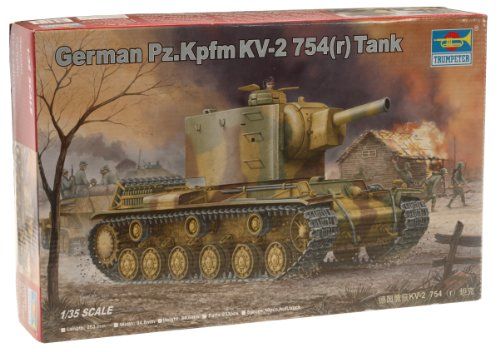 Trumpeter 00367 modelbouwpakket Duitse Pz.Kpfwg. KV-2 754