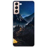 Samsung Galaxy S21 Plus Seul en montagne bedrukt siliconen hoesje