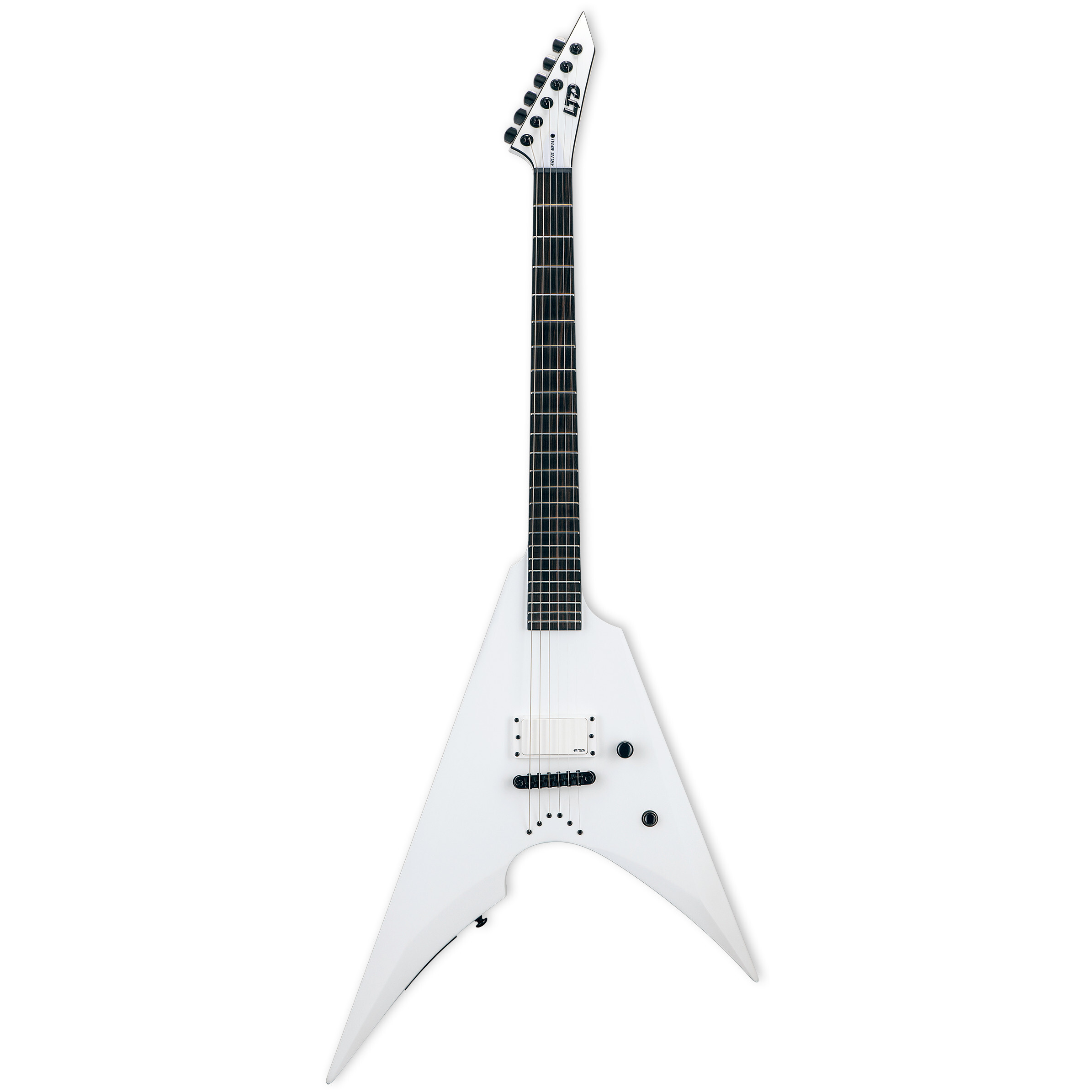 ESP LTD. Arrow-NT Arctic Metal Snow White Satin