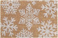 Merkloos Relaxdays Kokosmat met Sneeuwvlokken Design