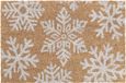 Merkloos Relaxdays Kokosmat met Sneeuwvlokken Design