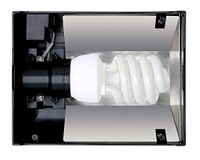 Exo Terra Compact Top terrariumafdekking, nano, voor 1 lamp, met reflector, 20 x 9 x 15 cm, E27-aansluiting, zwart