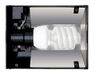 Exo Terra Compact Top terrariumafdekking, nano, voor 1 lamp, met reflector, 20 x 9 x 15 cm, E27-aansluiting, zwart