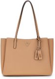 GUESS Noelle II Tech Tote Schoudertas met Laptopvak - Beige Taupe