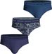 Björn Borg Cotton Stretch brief - heren slips (3-pack) - blauw - print - donkerblauw