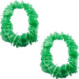 Slinger van bloemen - Set van 6x stuks - groen néon