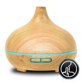 Cecotec Ultrasone luchtbevochtiger – kamerdiffuser Pure Aroma 300 Yang Extra. Tank 300 ml, 7 LED-kleuren met handmatige of automatische bediening, timer 6 uur, dekking 15 m²