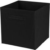 Urban Living Opbergmand Square Box - Zwart - 29 liter
