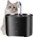 Elodame B.V. Fontaine à boire Chat - 2.2L avec Filtre de circulation automatique - Distributeur d'eau silencieux - Noir
