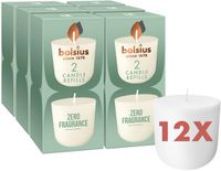 Bolsius CleanLight - 12 Ongegeurde Navullingen - Refill - Navulbare Geurkaarsen