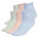 ADIDAS ORIGINALS Chaussettes 'Mid Ankle 6 Pairs' bleu pastel / vert menthe / rose