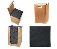 Alvotex Chic Airlaid Cocktailservetten, 100 stuks, Zwart, 20 x 20 cm