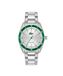 Lacoste horloge met drie wijzers voor heren met zilverwitte stalen armband