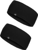 DANISH ENDURANCE Merino Hoofdband - Zwart - 2 pack - Maat S/M