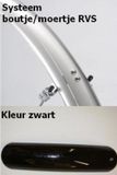 Eurofender Spatbordset elegance 58mm 26 zwart