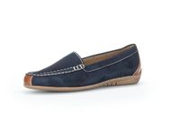Gabor art. 84.260 16 instapper blauw cognac leer nubuck dames