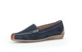 Gabor art. 84.260 16 instapper blauw cognac leer nubuck dames