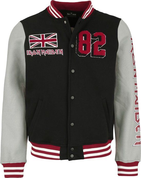 Iron Maiden The Number Of The Beast Varsity Jacket Heren Collegejas - meerkleurig - M