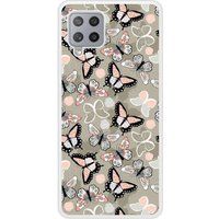 Samsung Beschermende siliconen case compatibel met Galaxy A42 5G Vintage Butterflies