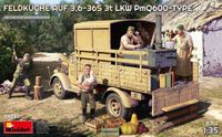 MiniArt 53037 Opel Blitz Feldküche auf 3,6-36S 3t LKW PmQ 600-Type Modelbouw Plastic 1:35