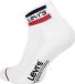 Levi's Chaussettes de sport mi-haut avec logo – White – 39-42