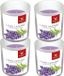 Trend Candles Geurkaars - 4 stuks - Lavendel - 25 branduren - 7 x 8 cm